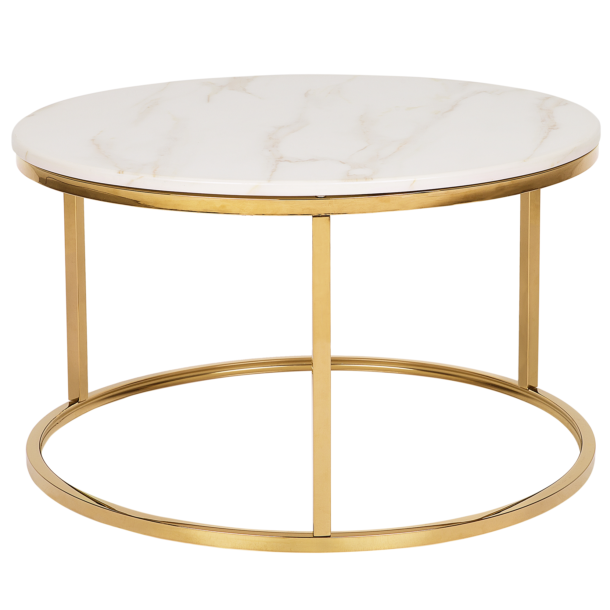 Soffbord CORAL Marmor/ Guld