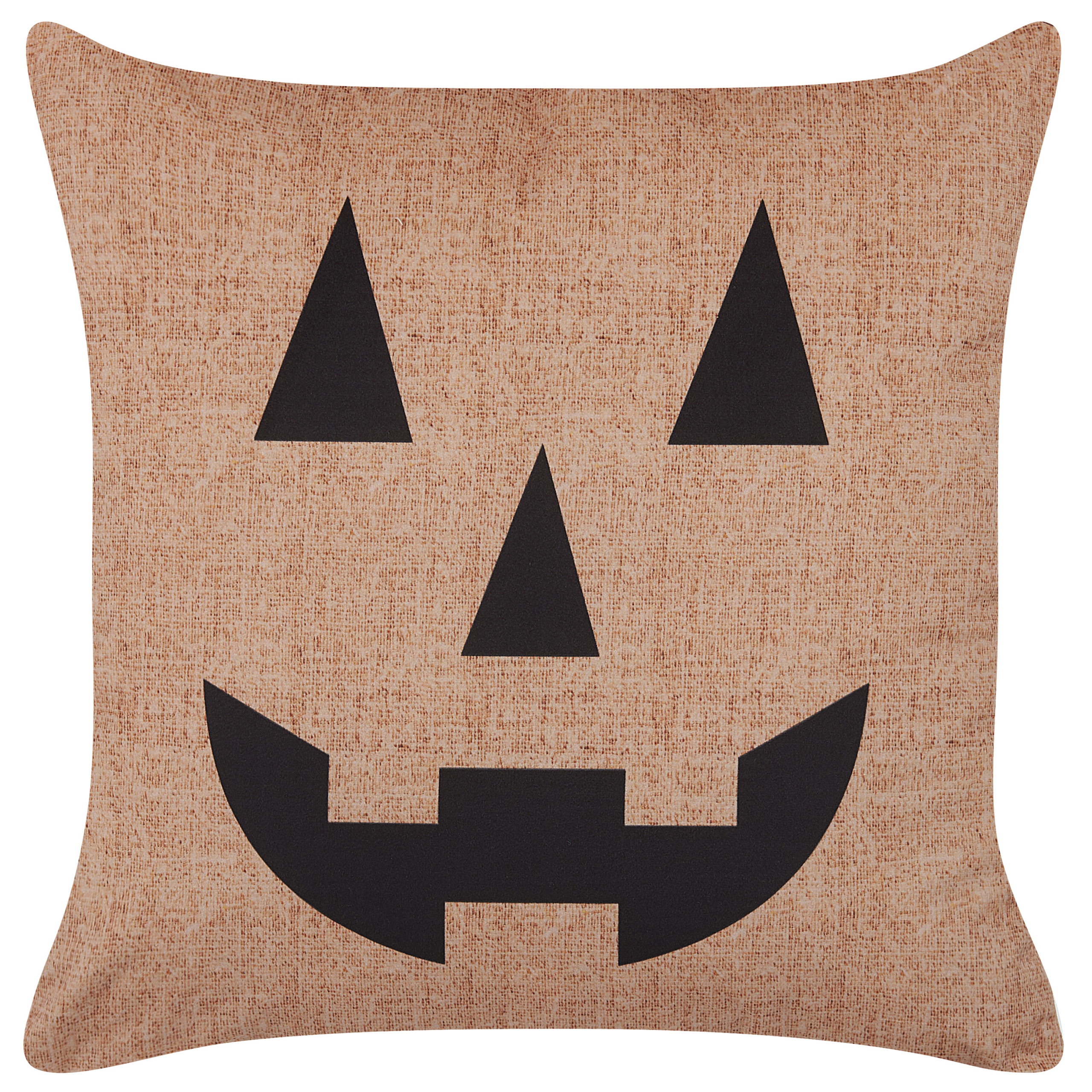 Prydnadskudde SEBES 45 x 45 cm Sammet Beige Abstrakt tryck