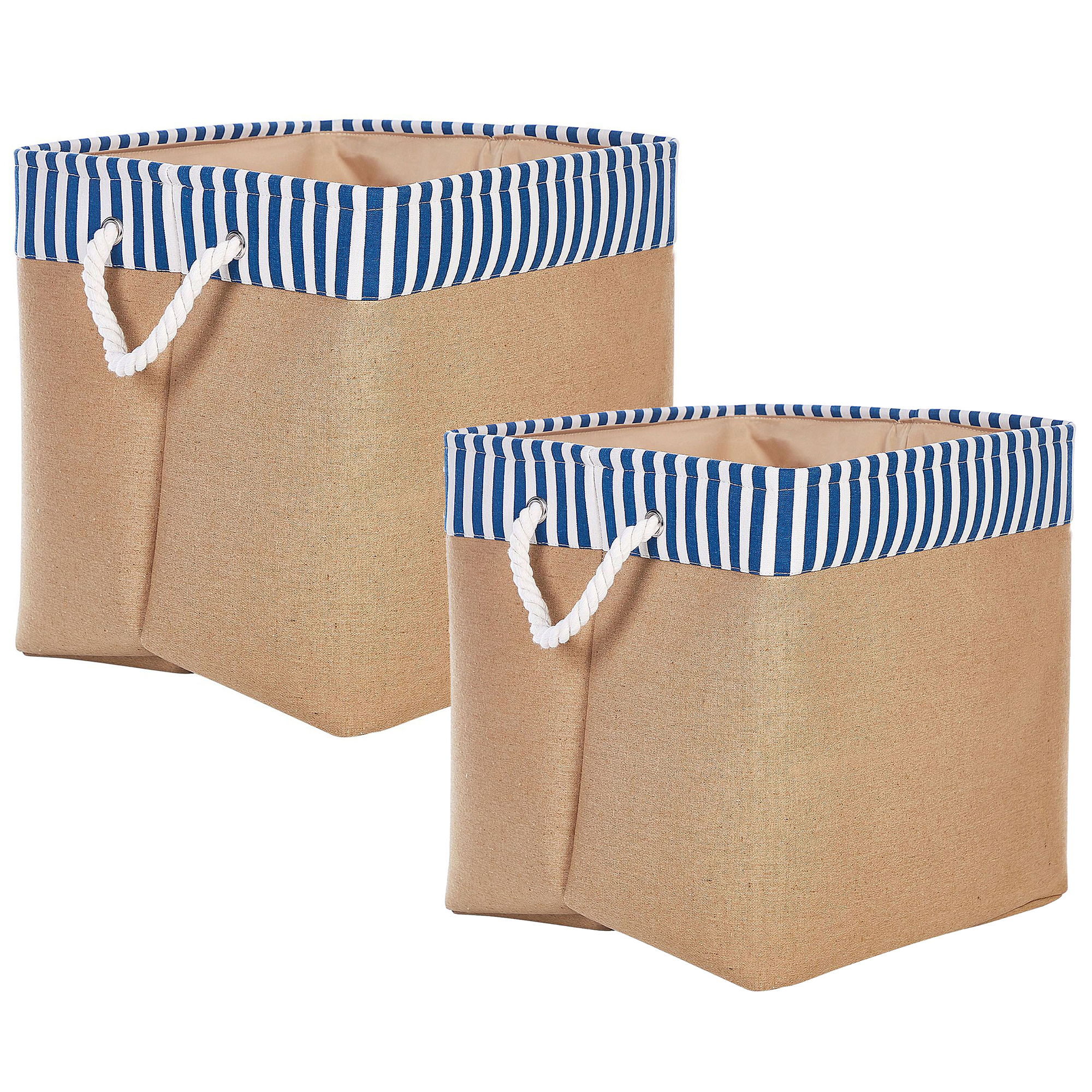 Set med 2 korgar TUGUL Bomull Beige