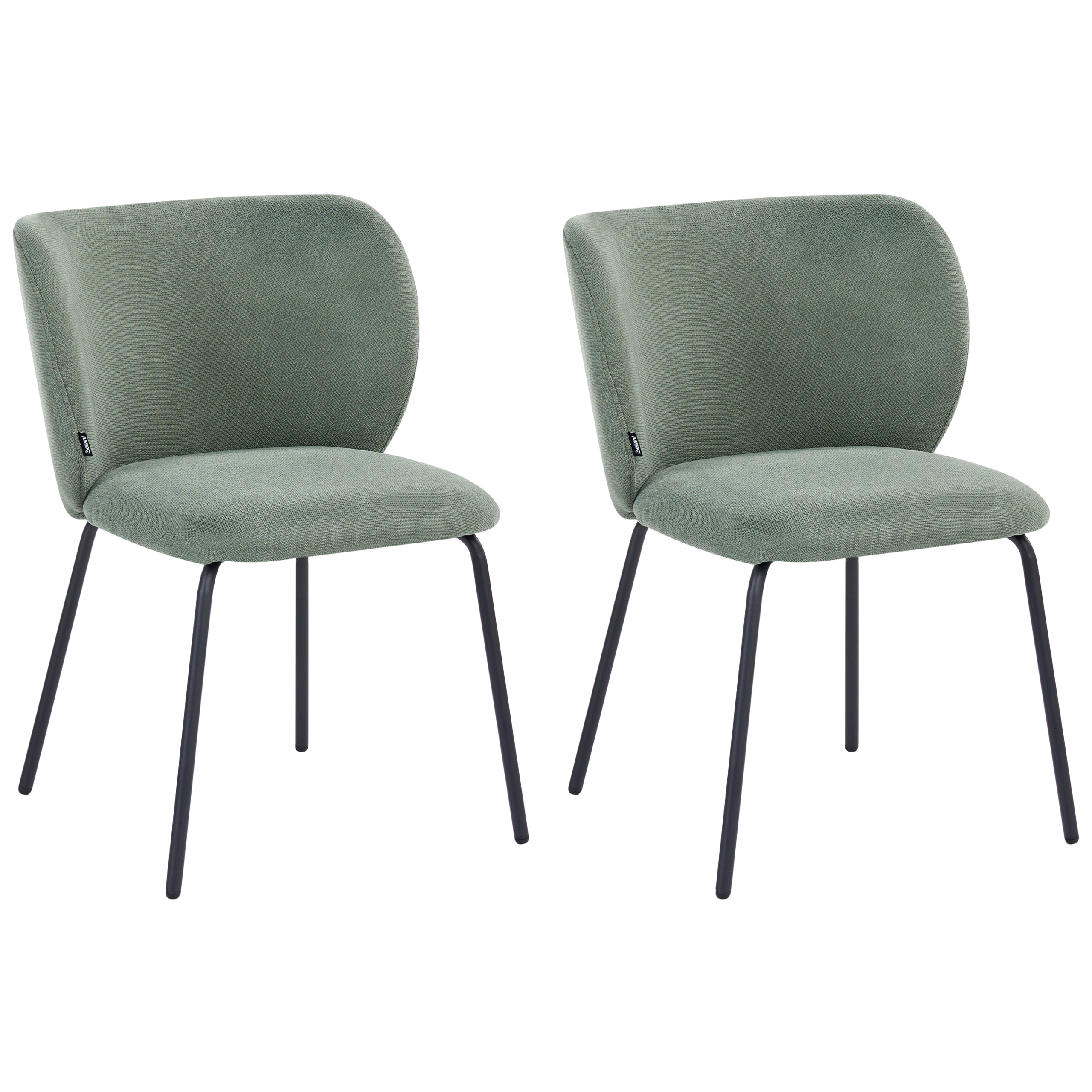 Set med 2 matstolar CALERA Ljusgrön