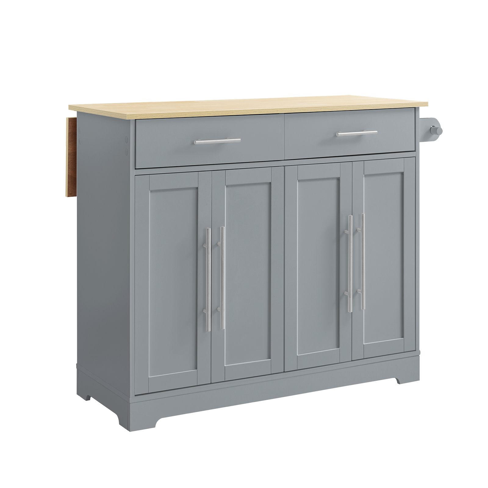 Köksskåp med utdragbar arbetsyta, grå, 107x44x91 cm, FKW129-HG