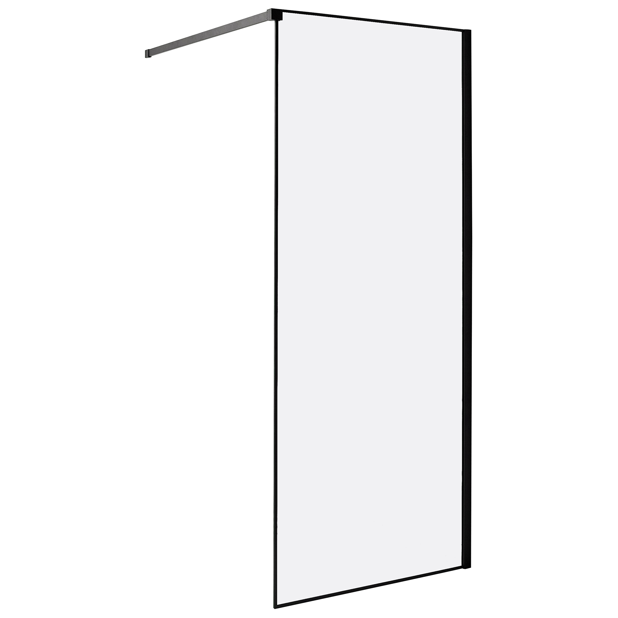 Duschskärm WASPAM 800 x 1900 mm Svart
