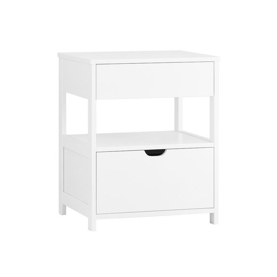 SoBuy Sängbord Soffbord Avlastningsbord FRG258-II-W