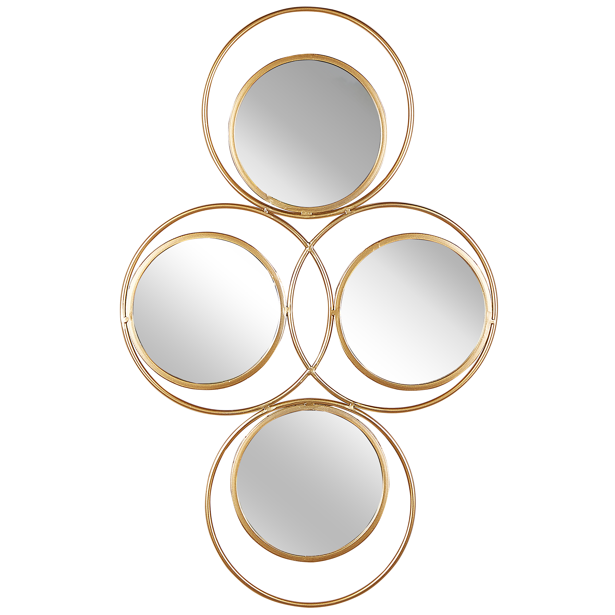 Väggspegel LESCAR 50 cm 80 cm Metall Guld