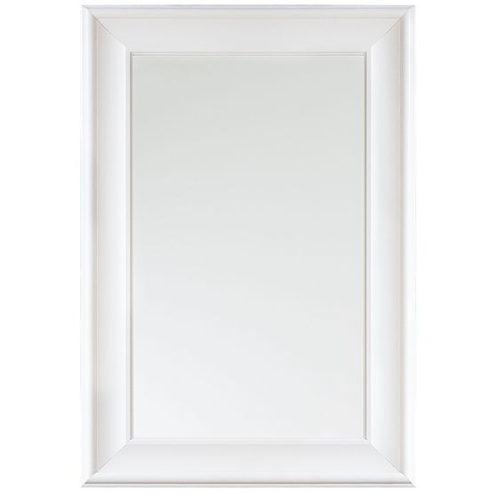 Väggspegel LUNEL 60 cm 90 cm Vit