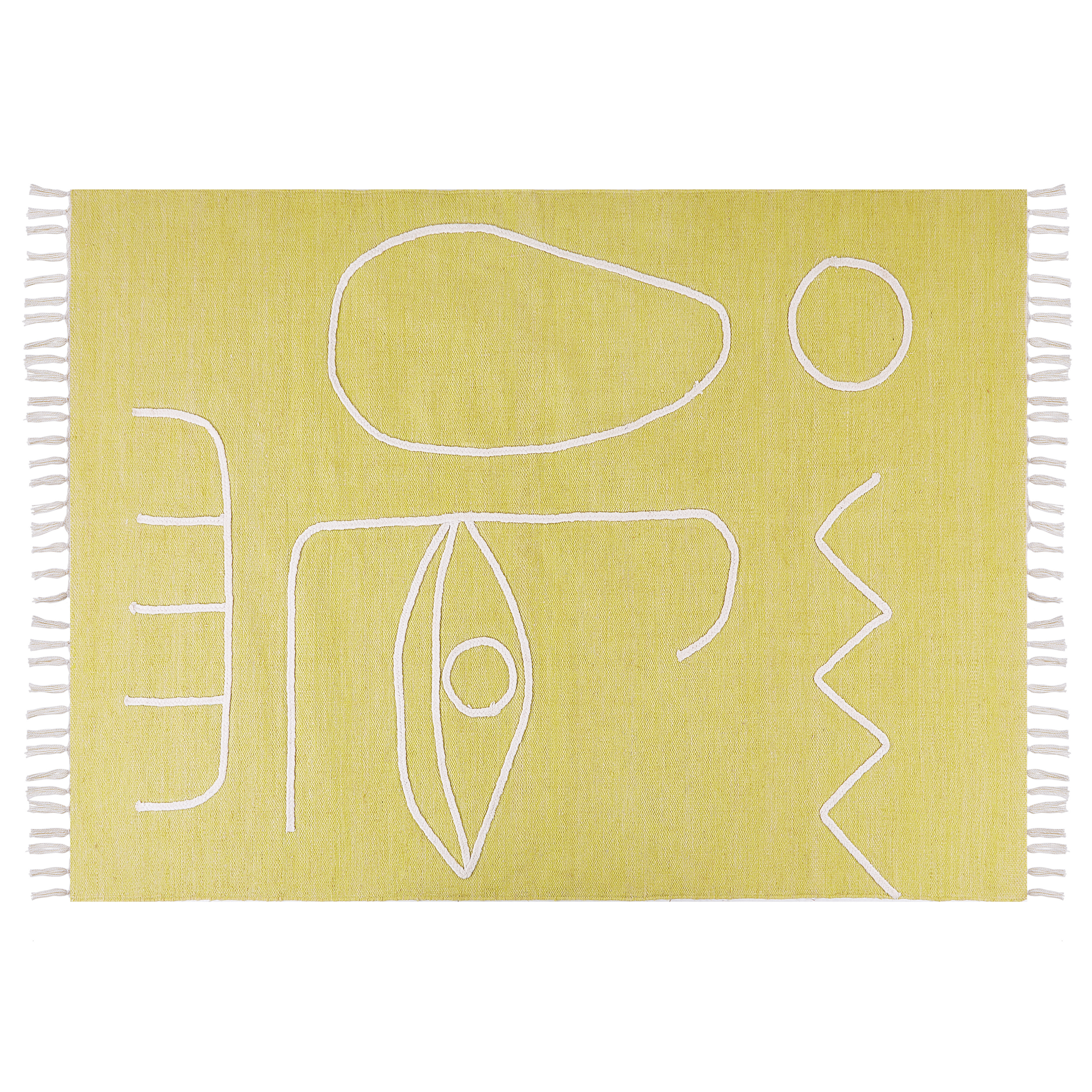 Utomhusmatta YAVU Gul 140 x 200 cm