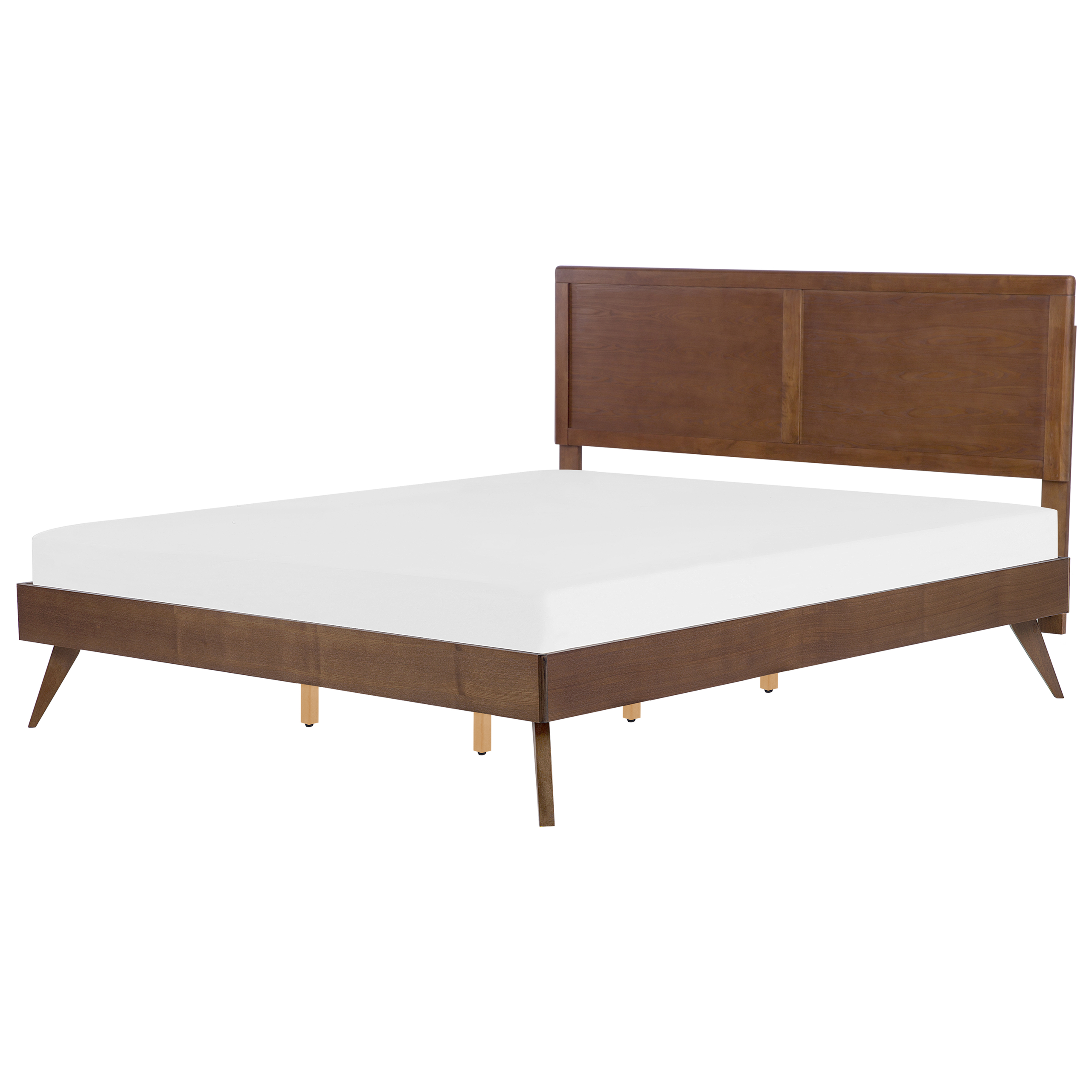 Säng med lamellram ISTRES 180 x 200 cm Mörk askfanér