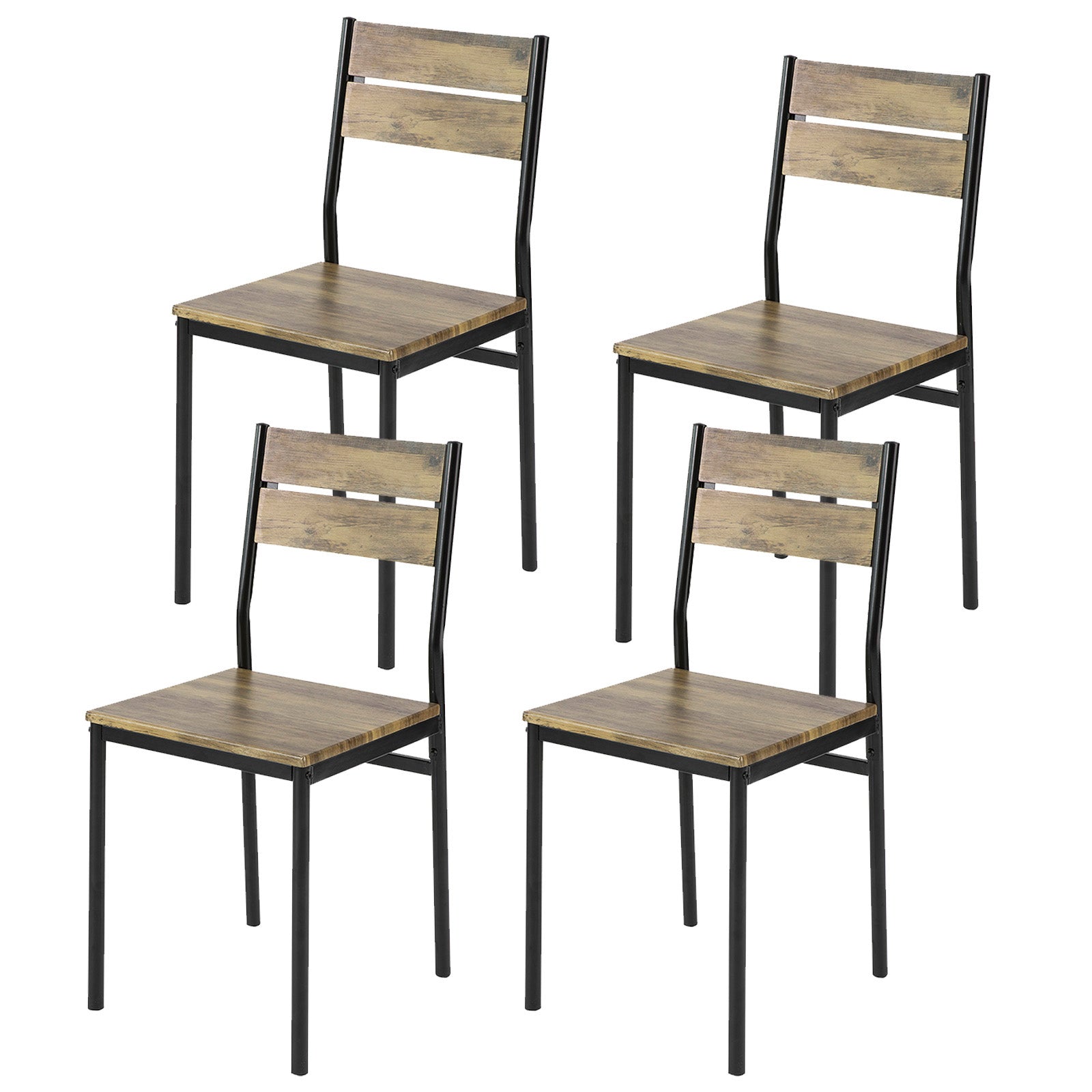 SoBuy, köksstolar, hopfällbara stolar, hopfällbar stol för inomhusbruk, FST72-Nx4