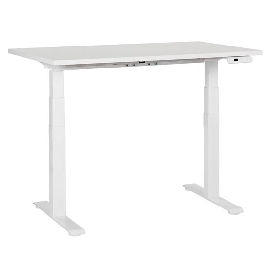 Elektriskt höj- och sänkbart skrivbord DESTINES 120 cm 72 cm Vit