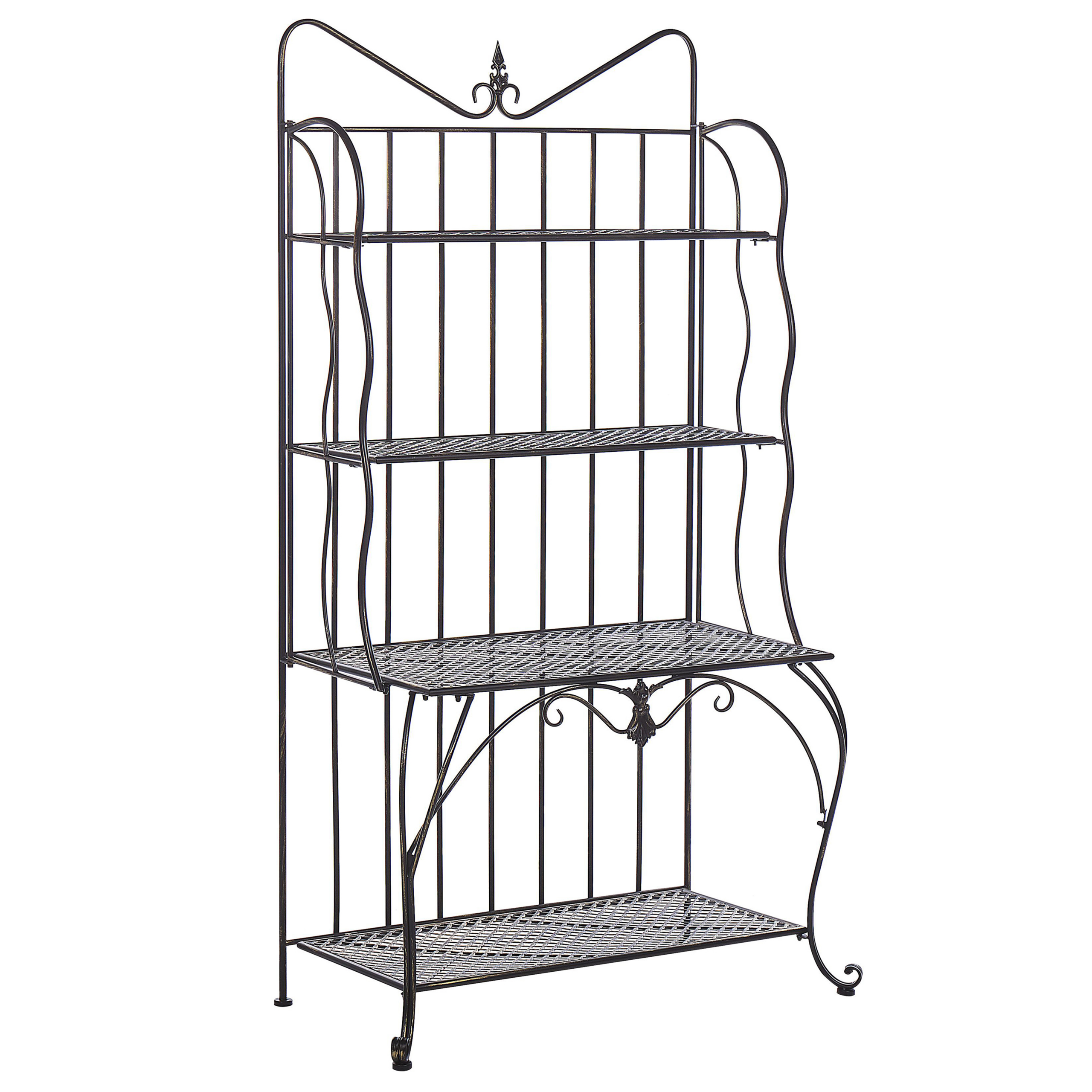 Hylla PAVONA 94 cm 170 cm Metall Svart