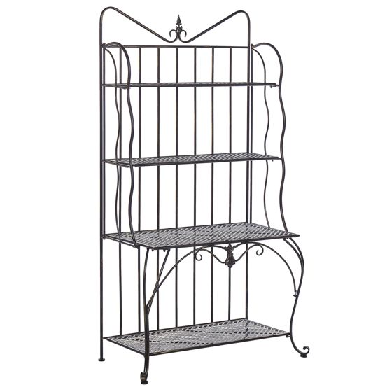 Hylla PAVONA 94 cm 170 cm Metall Svart