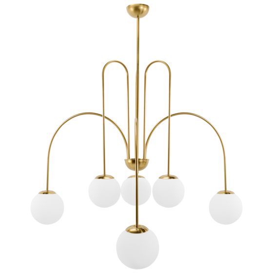 TOOLIGHT pendellampa APP1584-6CP, Guld, 80x80x80cm