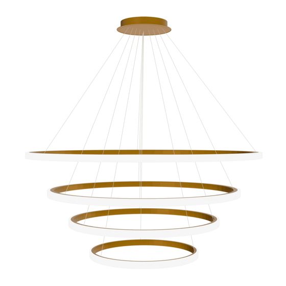 TOOLIGHT hängande taklampa LHJ010-CP4 BRUSH GOLD Borstat guld 100x100x30cm