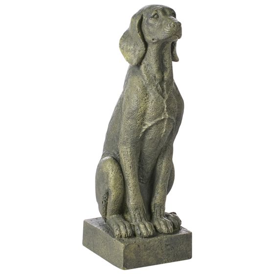 Trädgårdsstaty NAIROBI Hund Grön