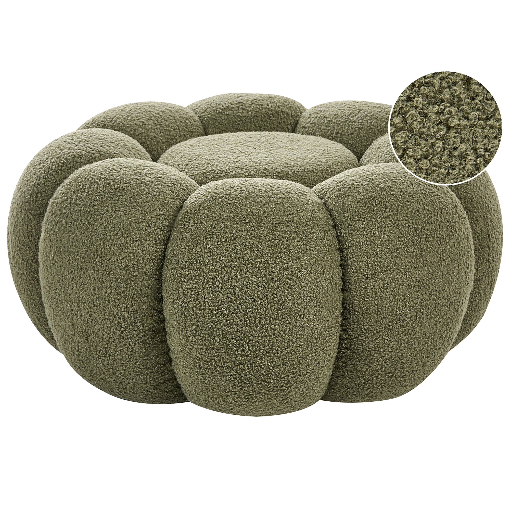 Sittpuff BEAUFORT Bouclé Grön