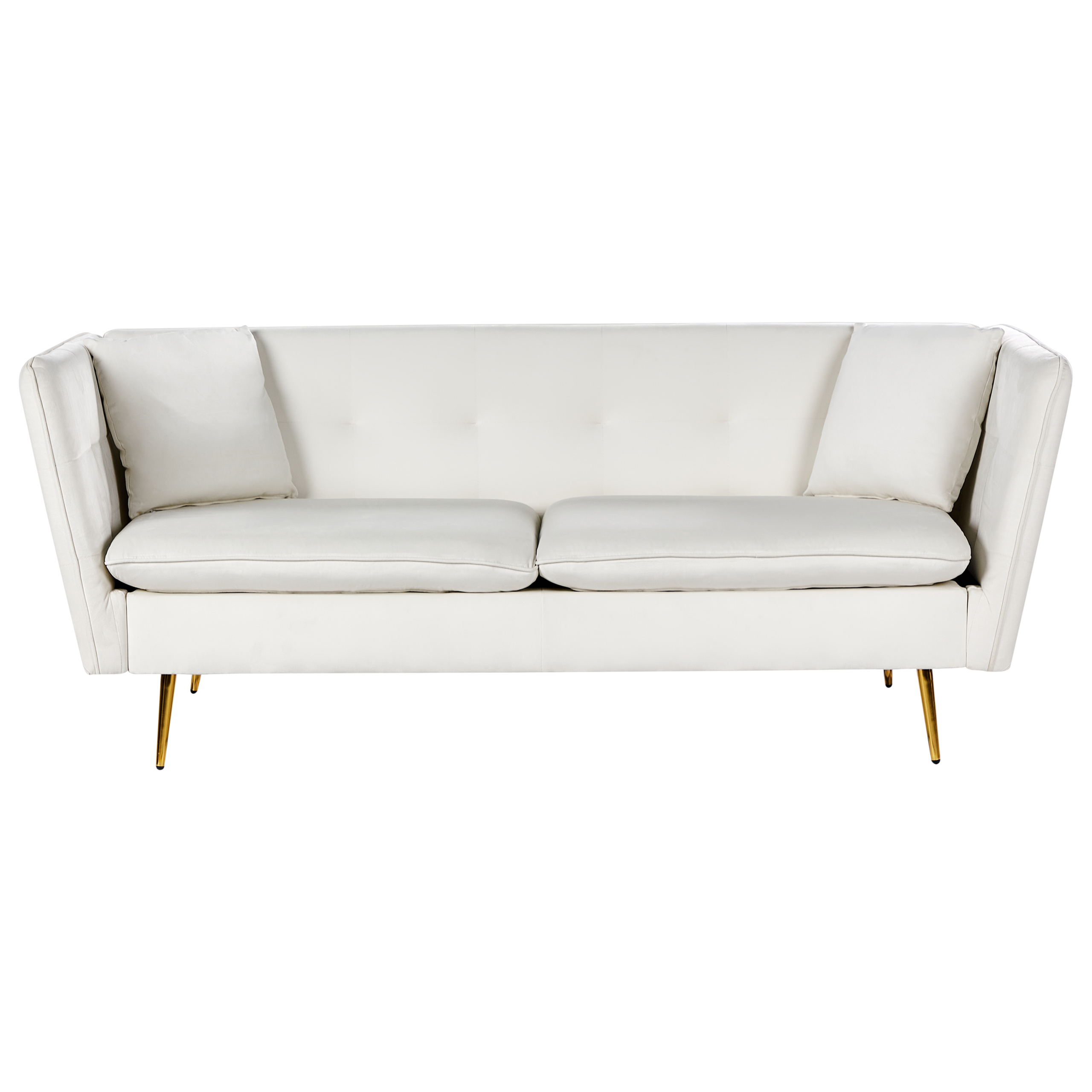 Soffa 3-sits FREDERICA Sammet Off-White