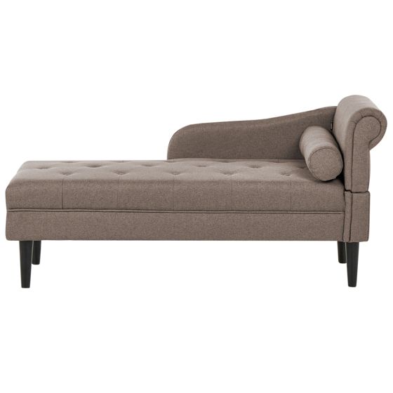 Högervänd schäslong YVOIRE Taupe