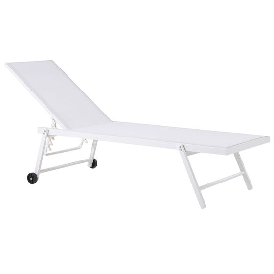 Solstol PORTOFINO Metall Vit