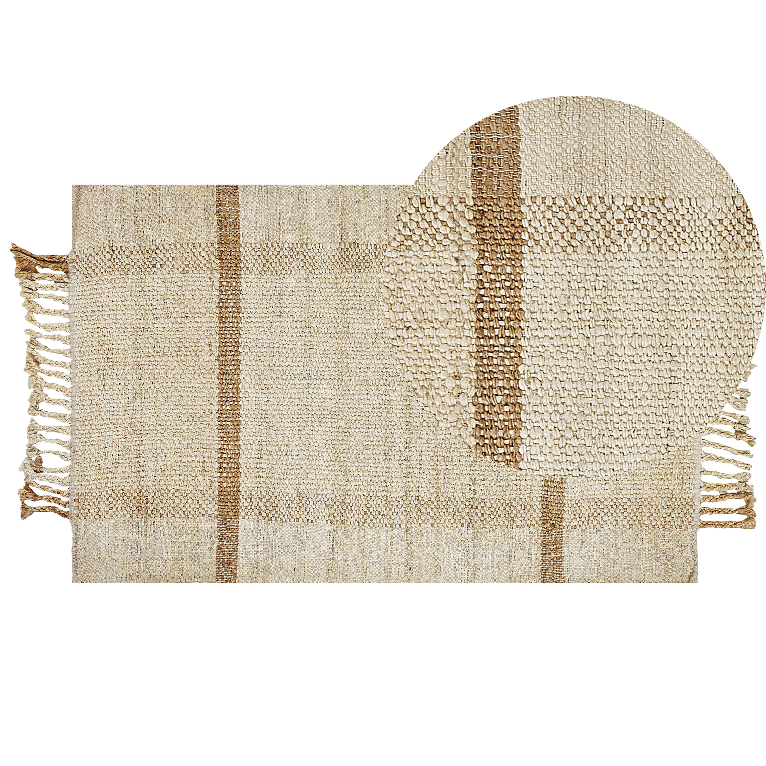 Matta YELMEZ Beige 80 x 150 cm Jute