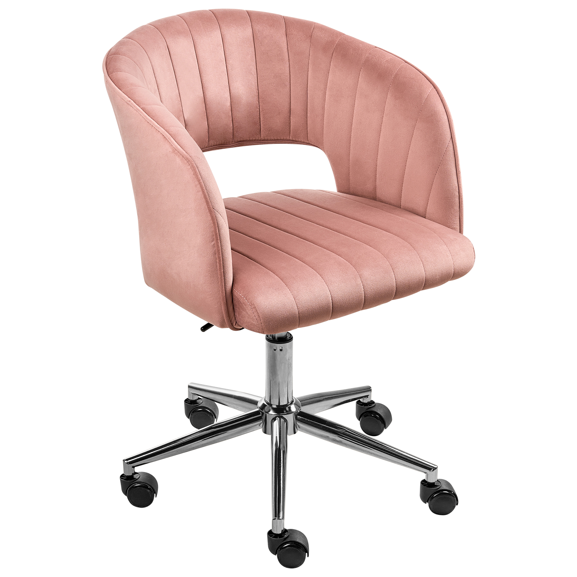 Skrivbordsstol KATONAH Sammet Rosa
