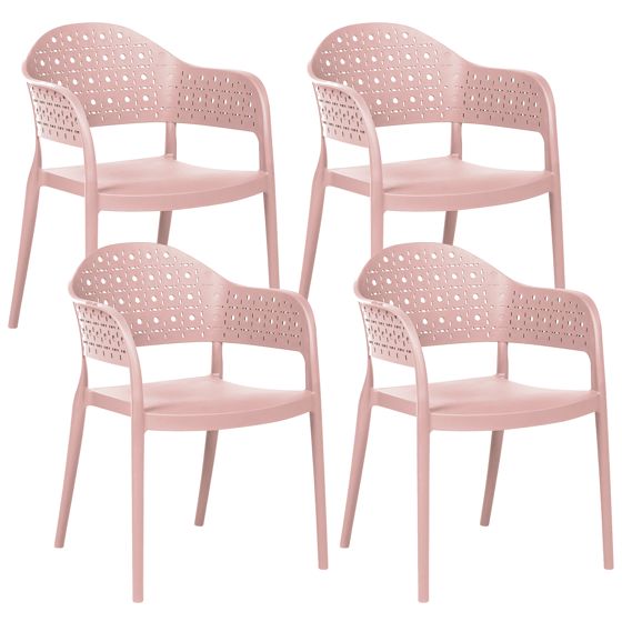 Set med 4 stolar NARINO Rosa
