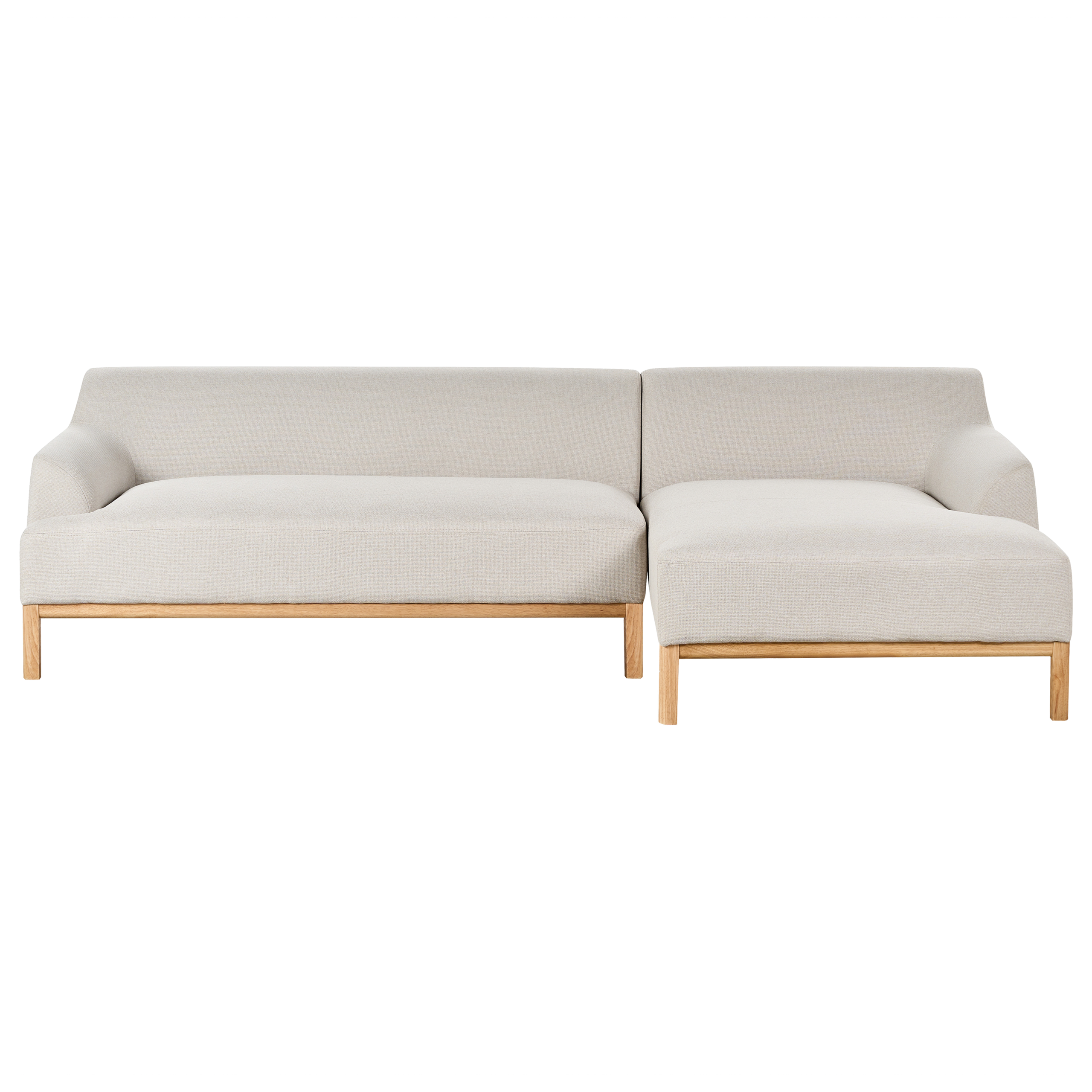 Hörnsoffa 3-sits SOSJO Ljusbeige Vänstervänd