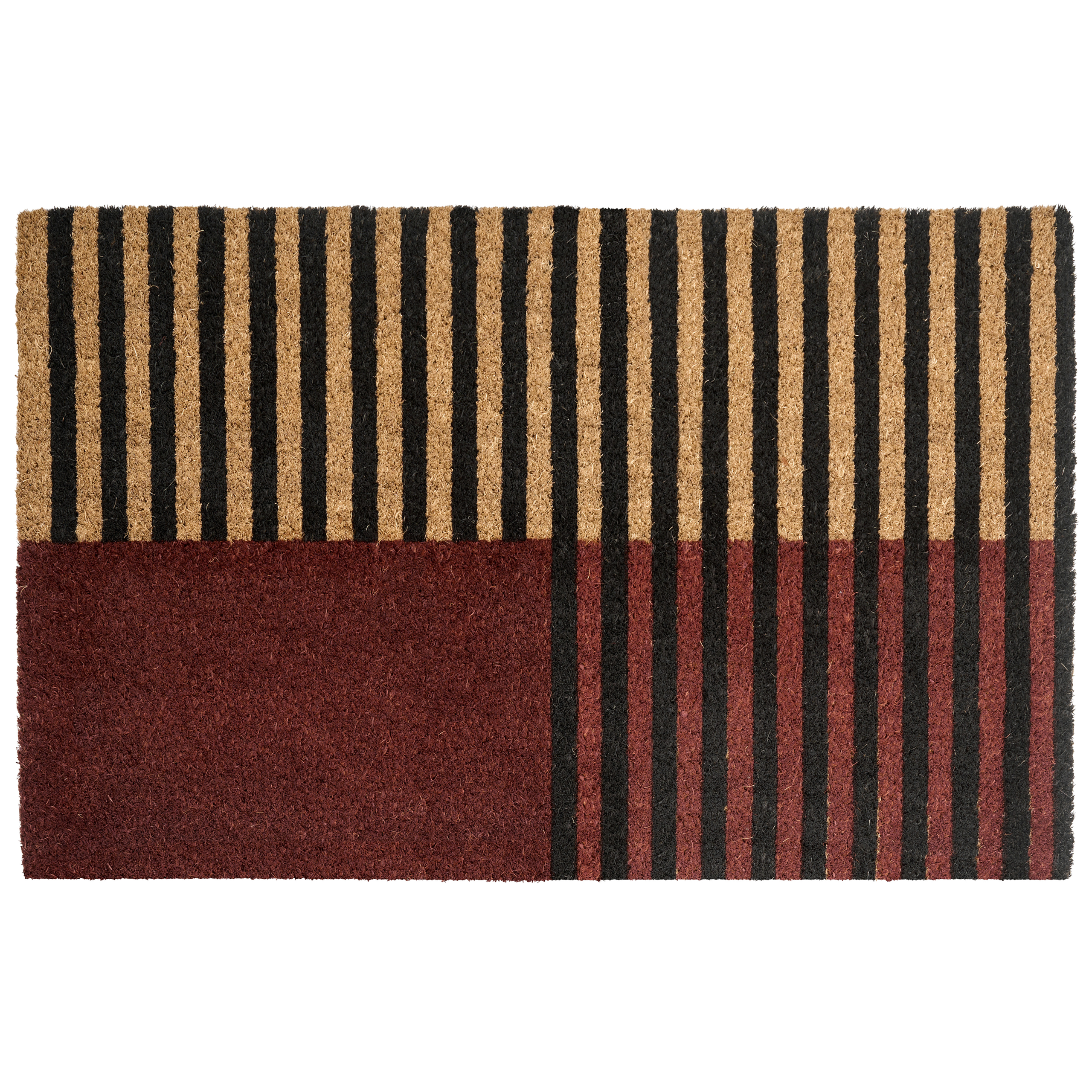 Dörrmatta TUKSUK Brun/ Beige 50 x 80 cm Kokosfiber