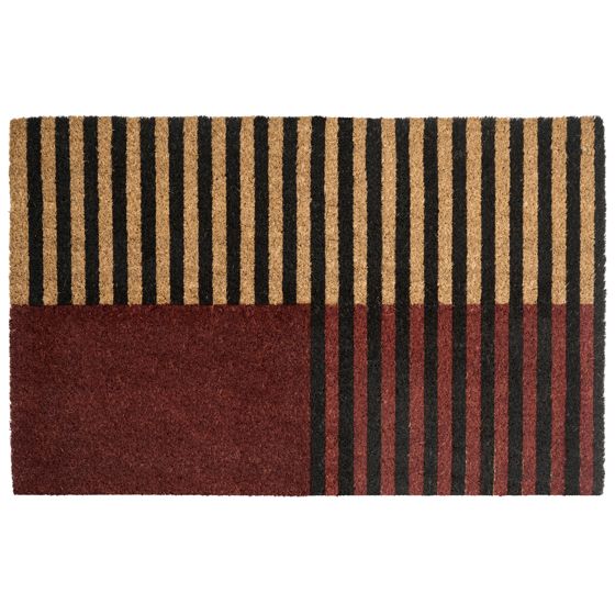 Dörrmatta TUKSUK Brun/ Beige 50 x 80 cm Kokosfiber