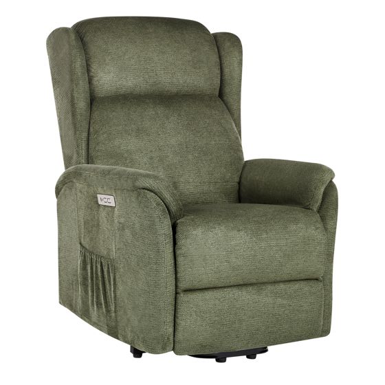 Elektrisk reclinerfåtölj ELEGY Inklusive fotstöd Grön
