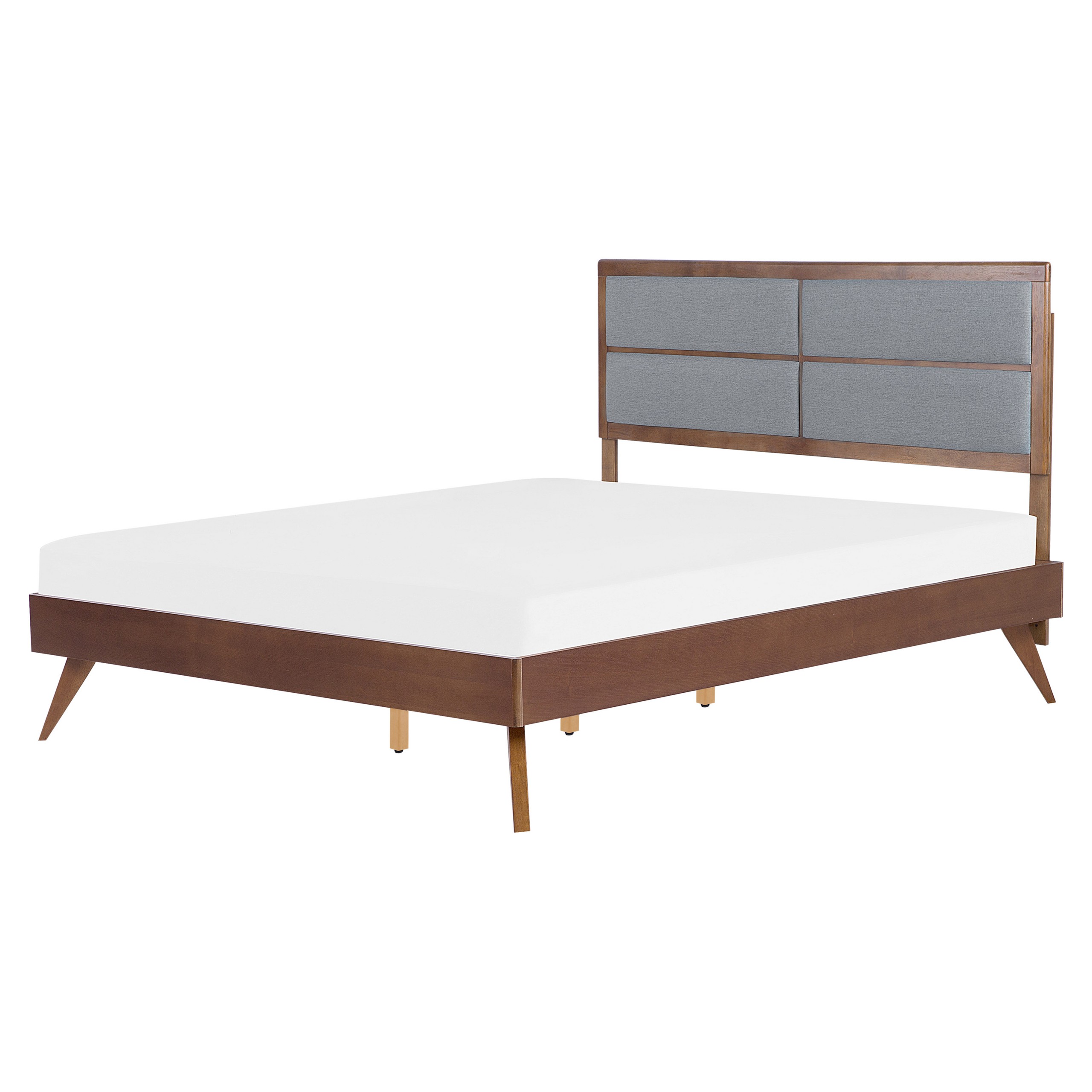 Säng med lamellram POISSY 160 x 200 cm Mörk askfanér