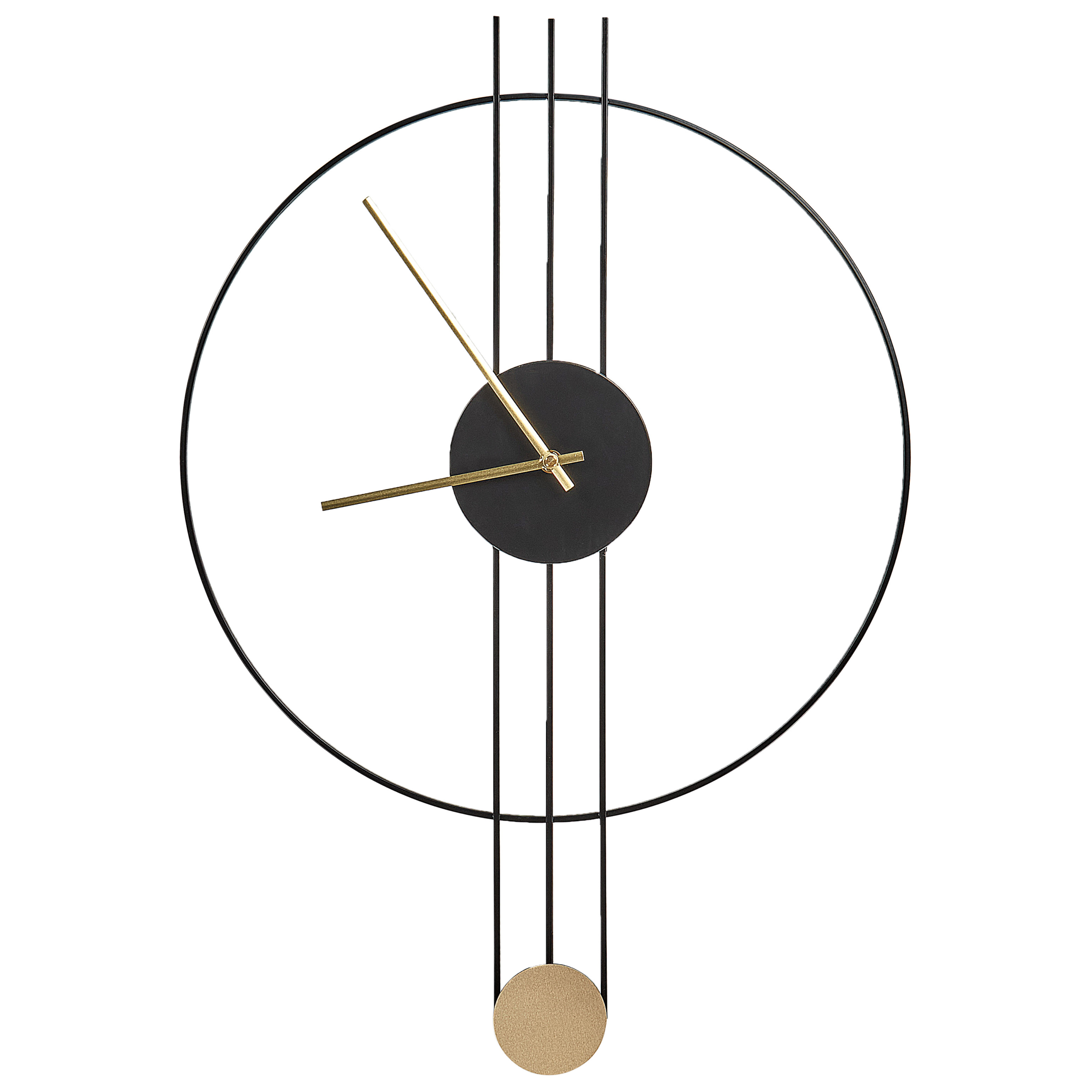 Pendelur ANNIVIERS 44 cm Metall Svart