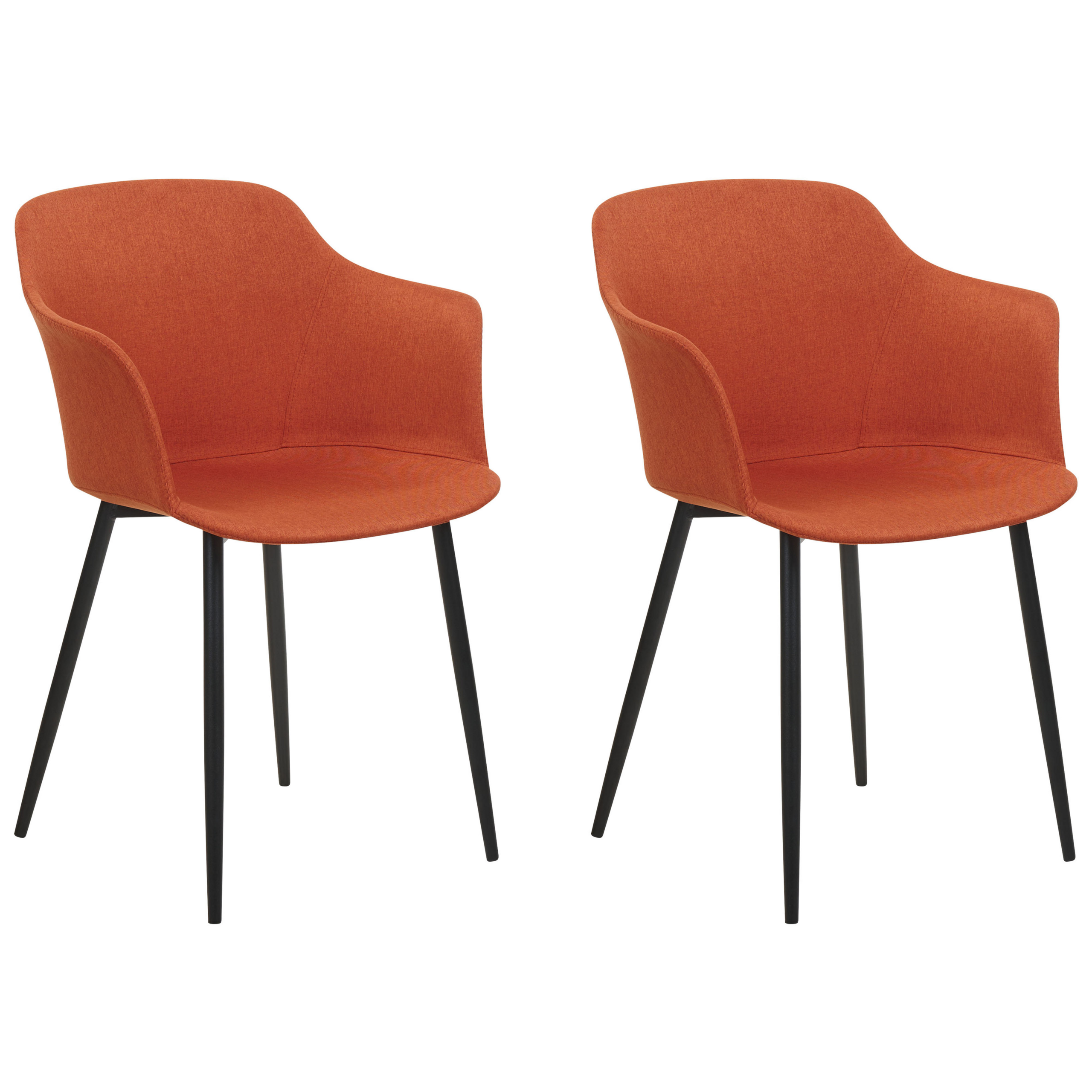 Set med 2 matstolar ELIM Orange