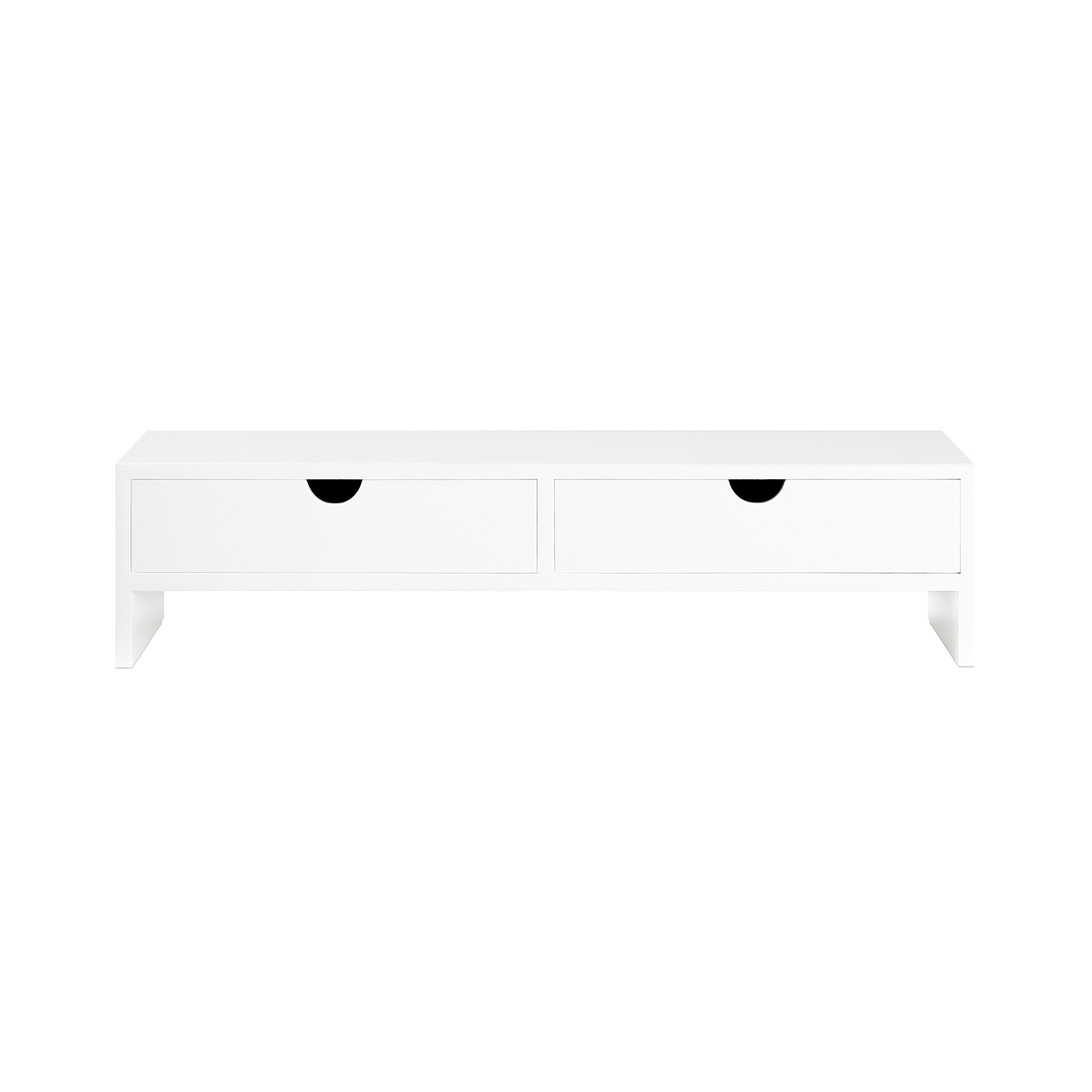 SoBuy Laptopställ Bildskärmsställ Förvaringsbox vit BBF02-W