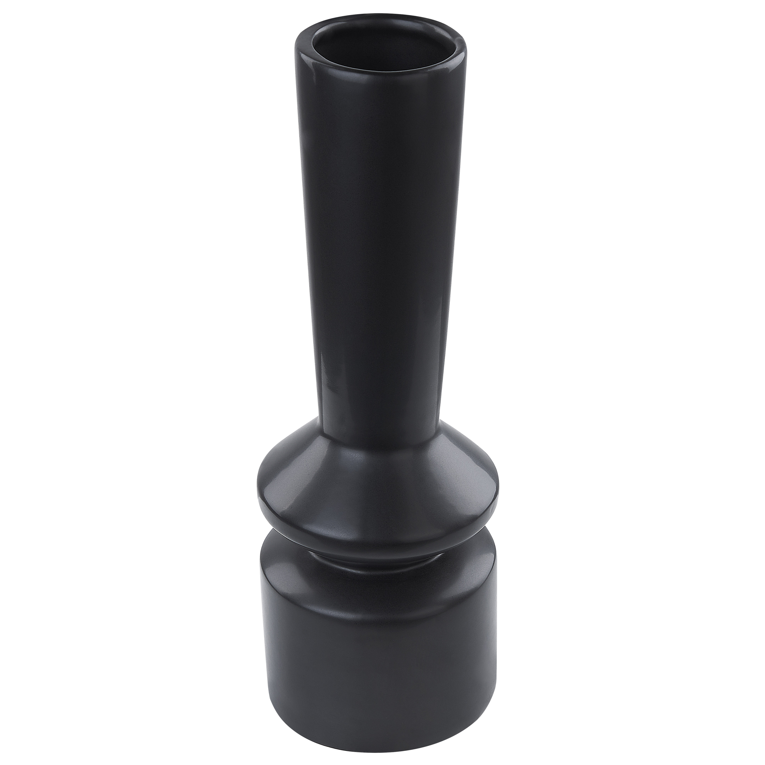 Blomvas PEANIA 30 cm Keramik Svart