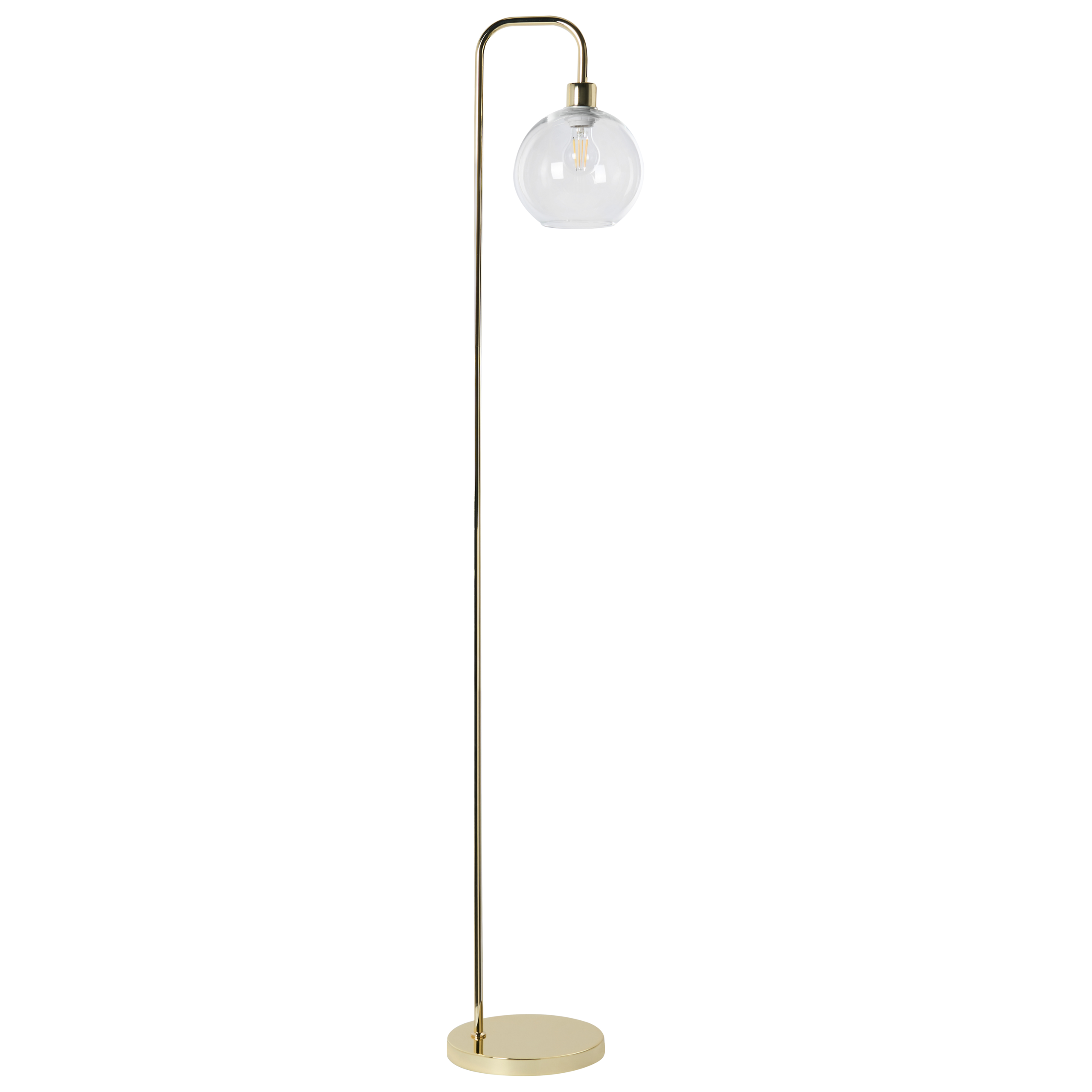 Golvlampa OKAVANGO Metall Guld