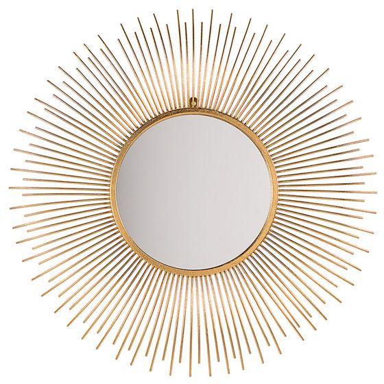 Väggspegel CILLY 80 cm 80 cm Metall Guld