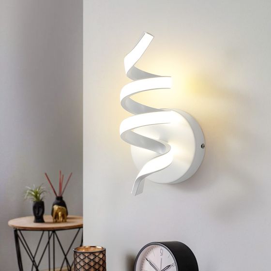 NETTLIFE modern svart 7 W LED-vägglampa för trappor, varmvit, 3000 K