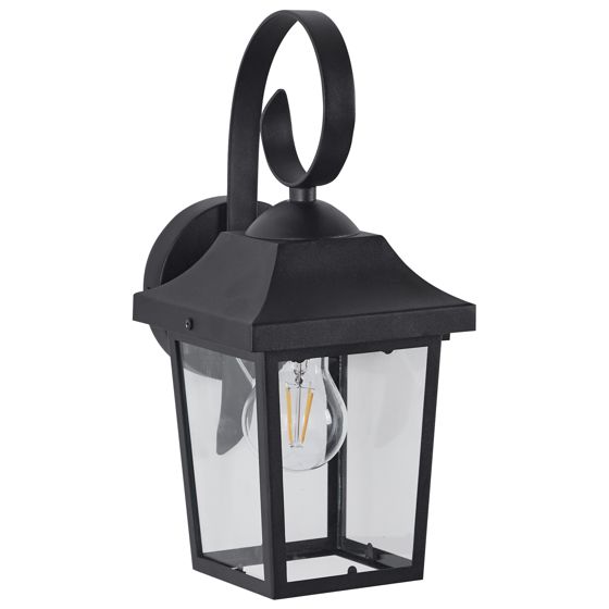 Vägglampa för utomhusbruk TANGON Svart