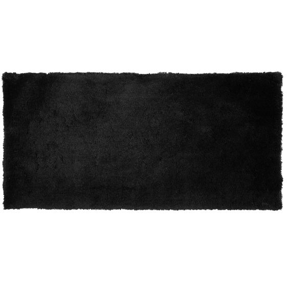 Matta med lång lugg EVREN Svart 80 x 150 cm