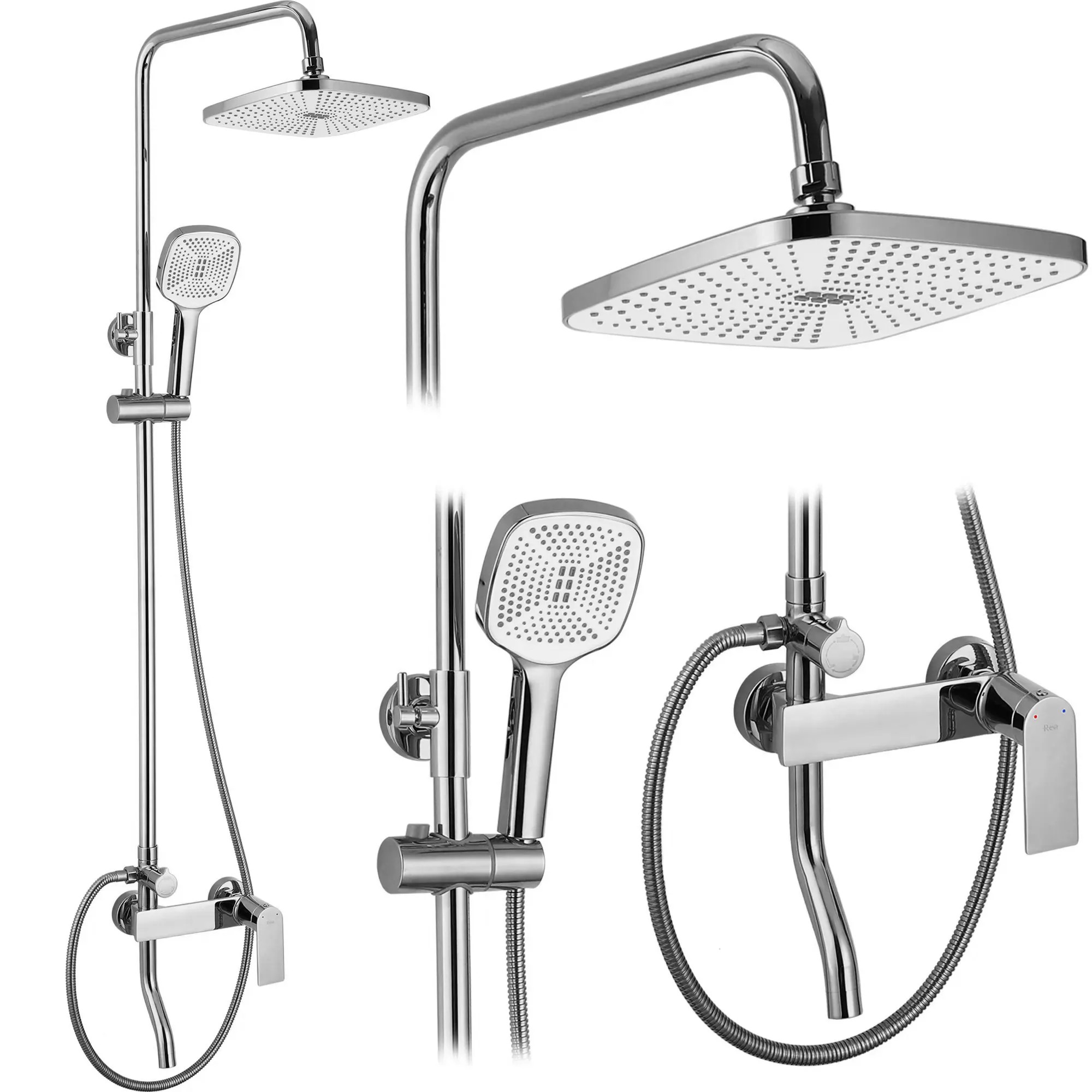 REA Duschset MY1902-77C STORM Krom, 45x30x144cm
