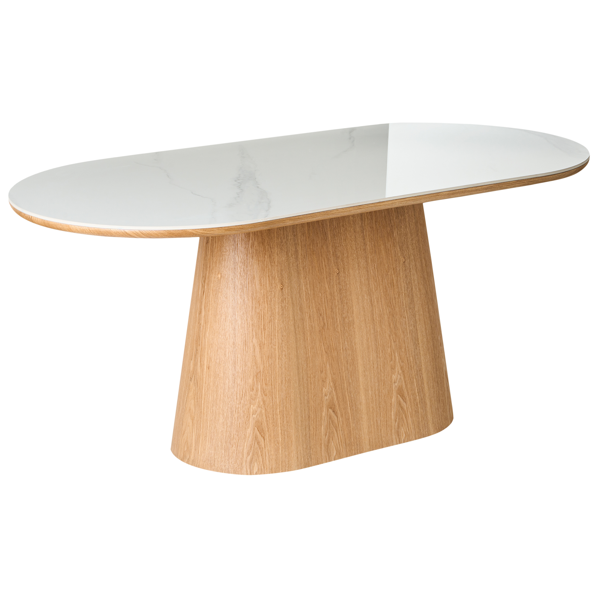 Matbord LOCKHART Ljus askfanér 180 cm 90 cm