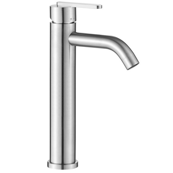 REA tvättställsblandare ONTARIO JS-11801-1N Hög, Borstad nickel, 14,5x4,5x30cm