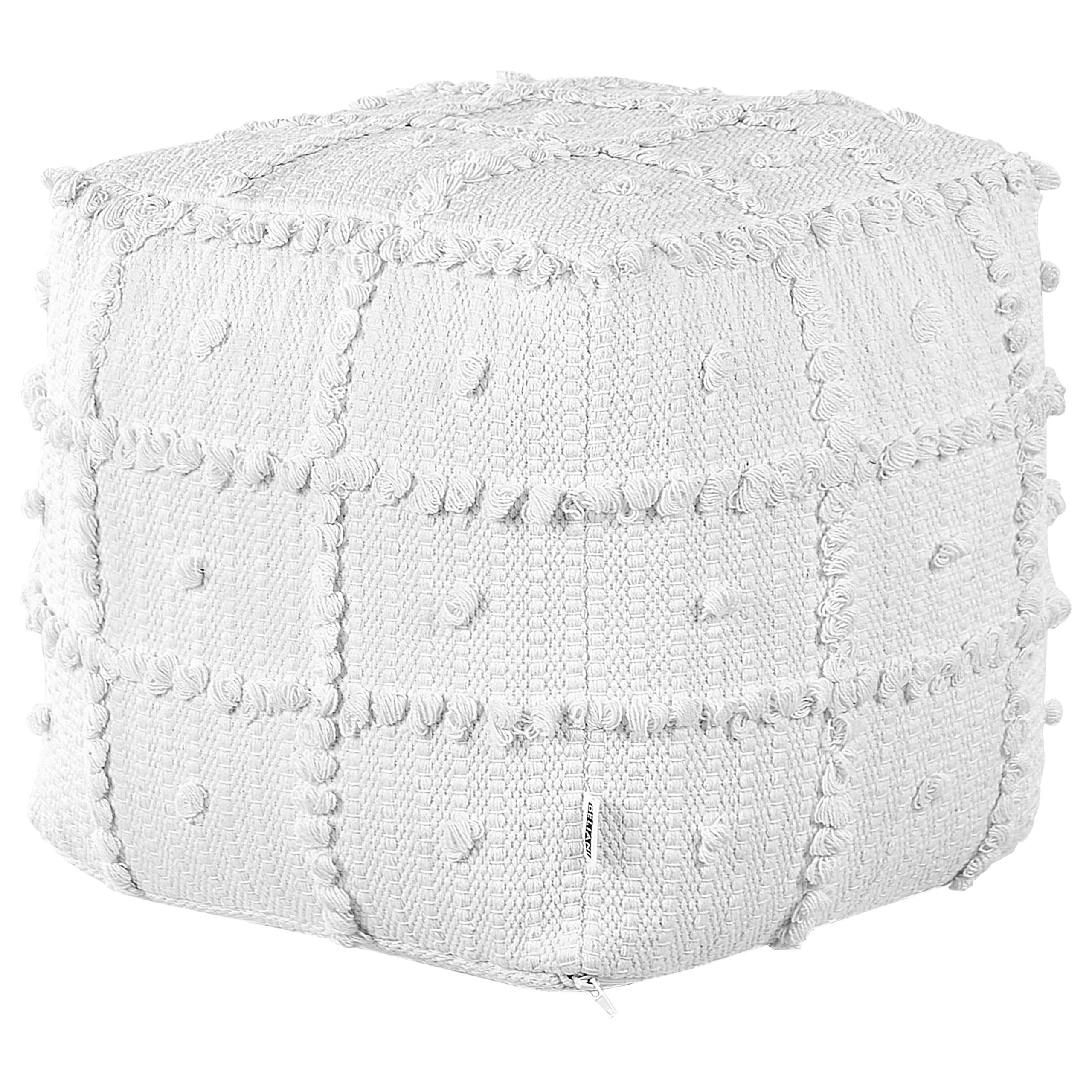 Sittpuff HARNAI Bomull Vit