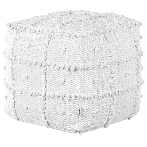 Sittpuff HARNAI Bomull Vit