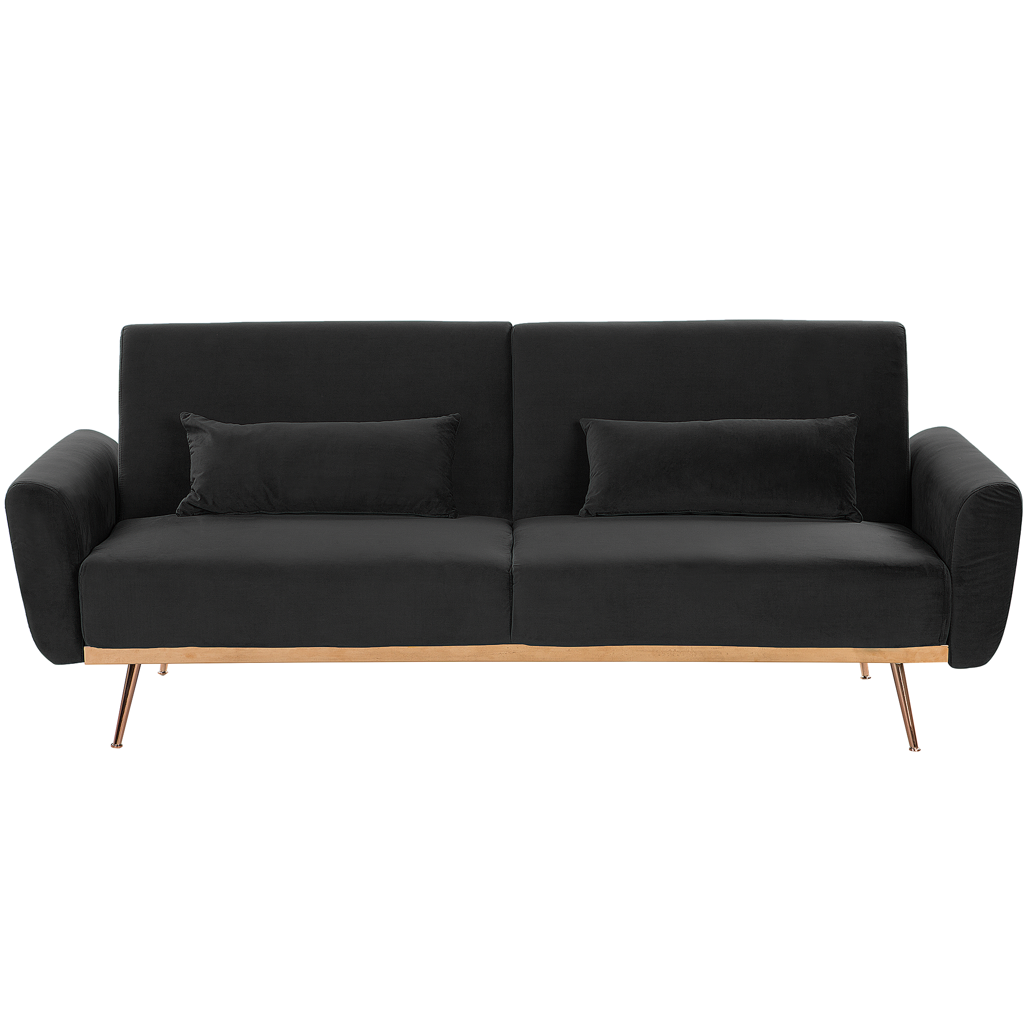 Bäddsoffa 3-sits EINA Sammet Svart