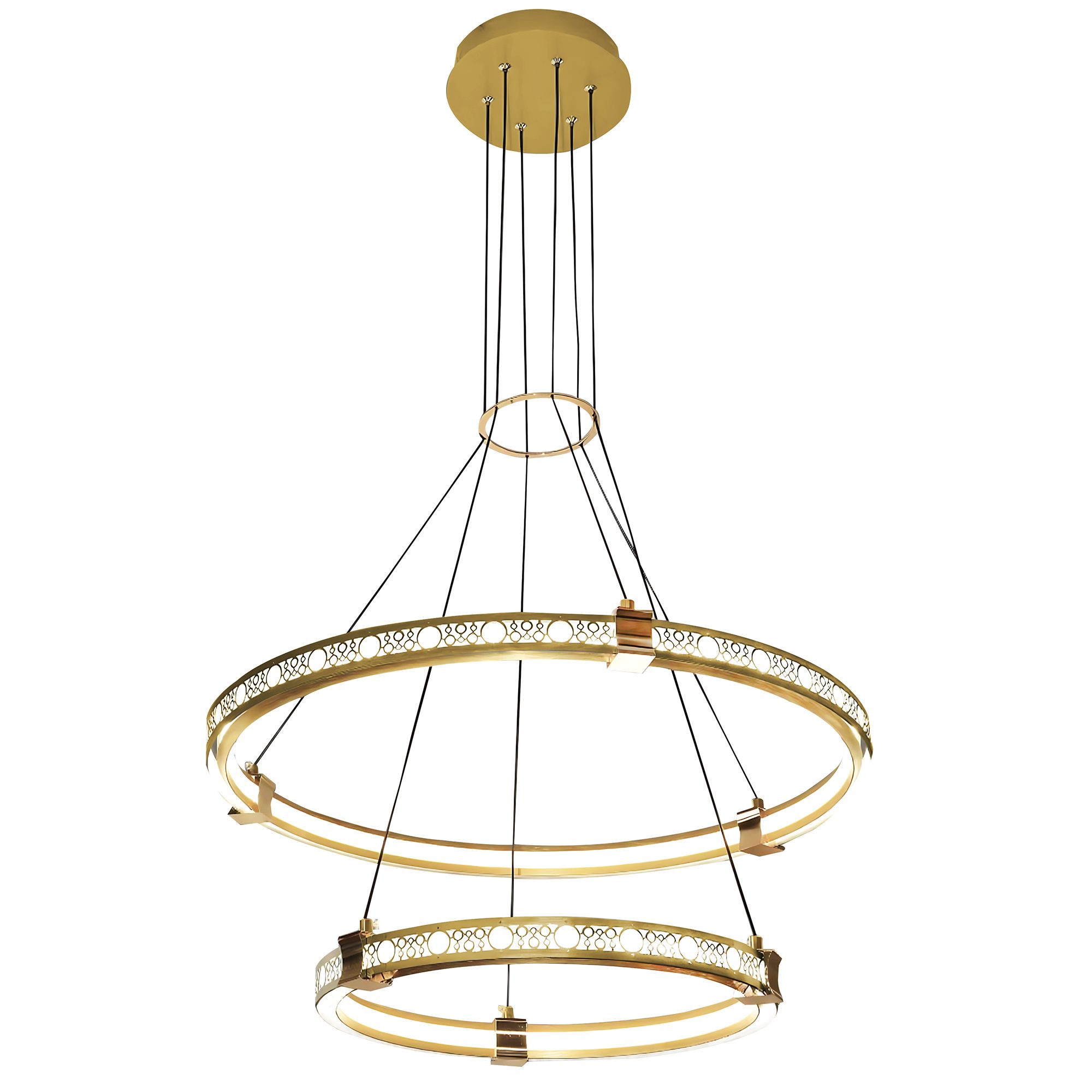 TOOLIGHT hängande taklampa LHJ037-CP2 Gyllene 150x140x1,5cm
