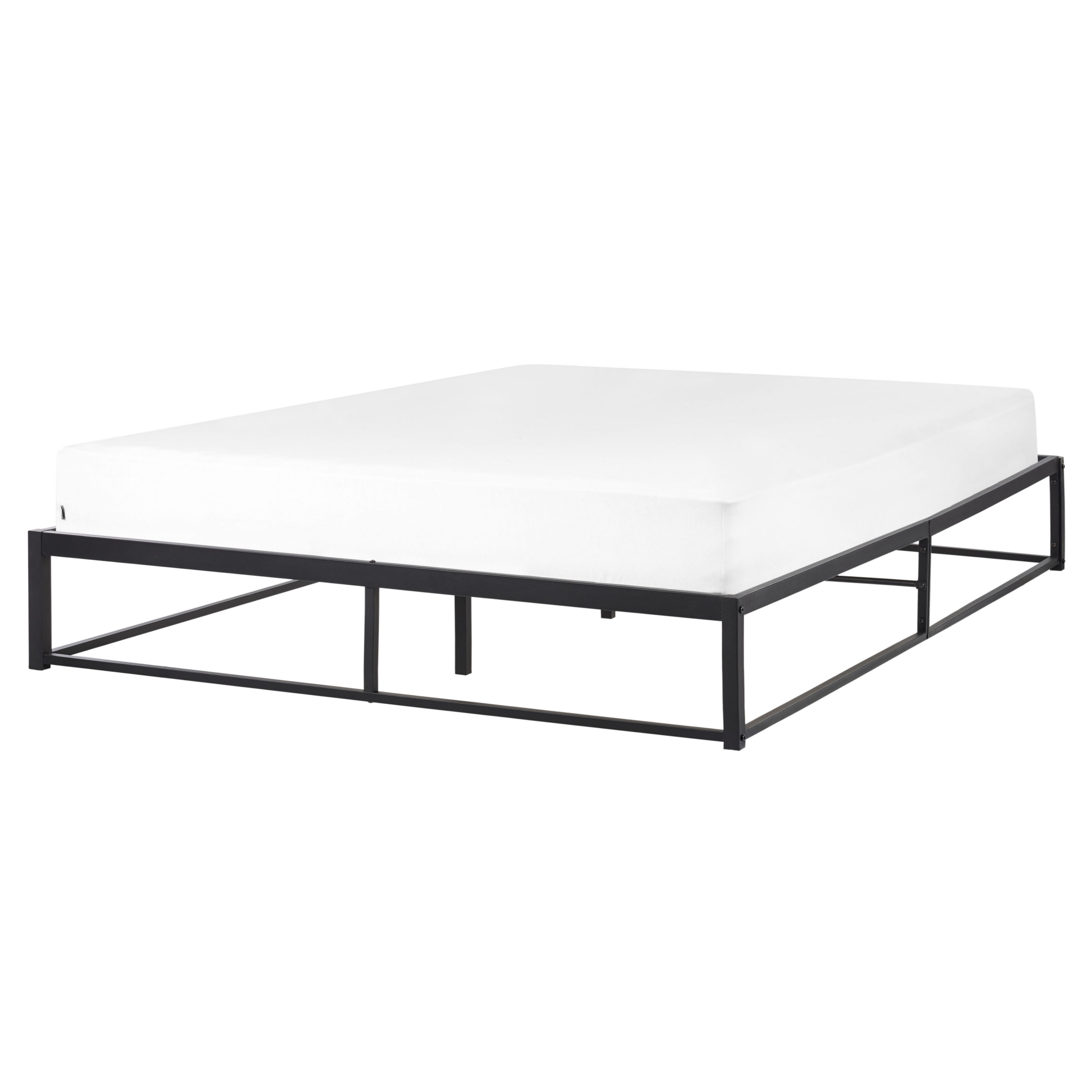 Säng med lamellram Metall VIRY 160 x 200 cm Svart
