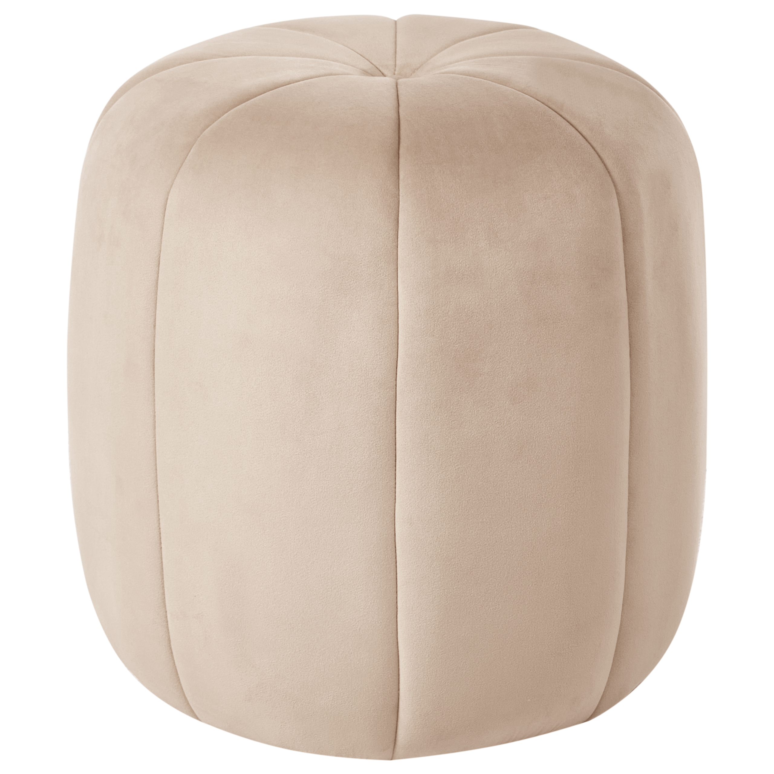 Sittpuff SELBY Sammet Beige