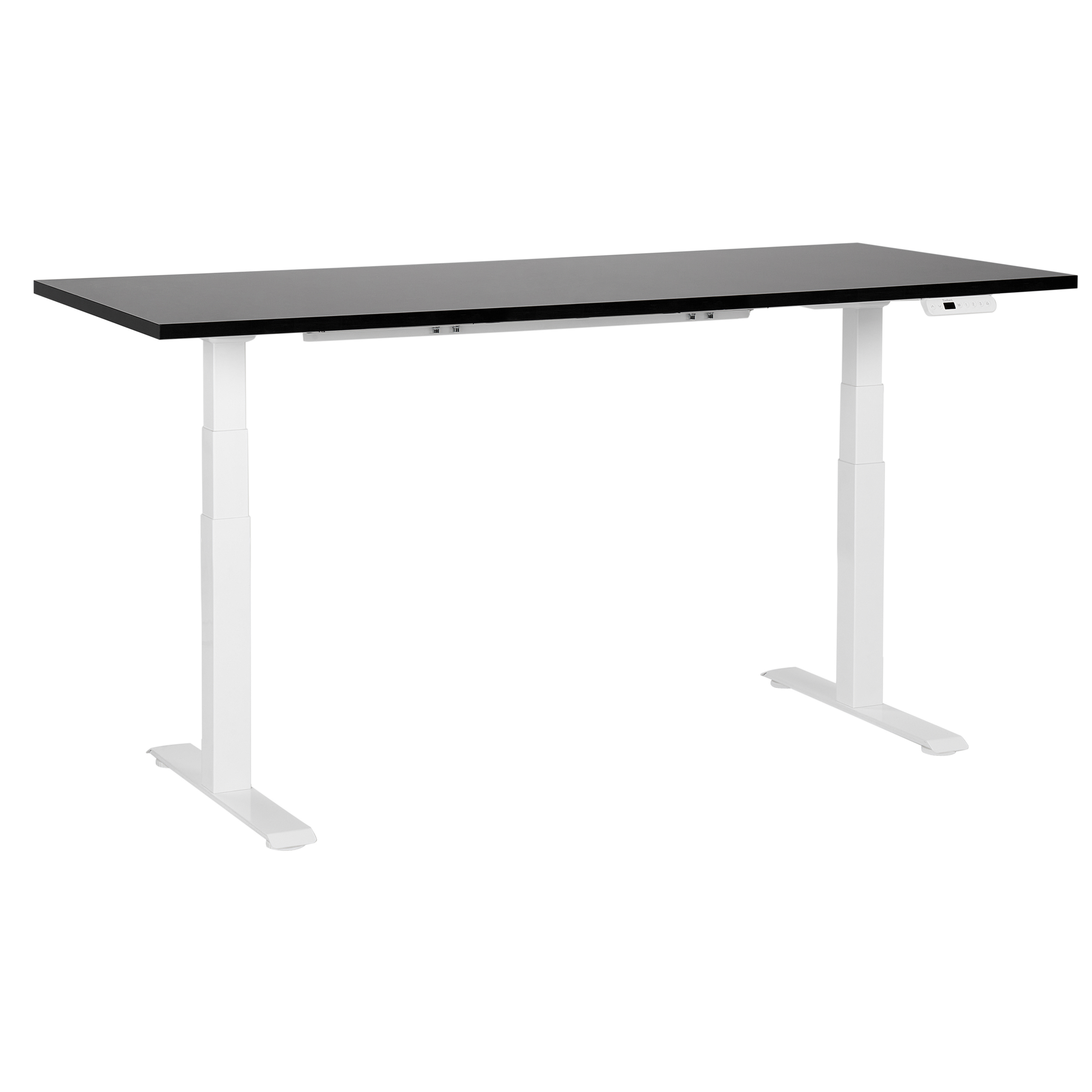 Elektriskt höj- och sänkbart skrivbord DESTINES 180 cm 80 cm Svart/ Vit
