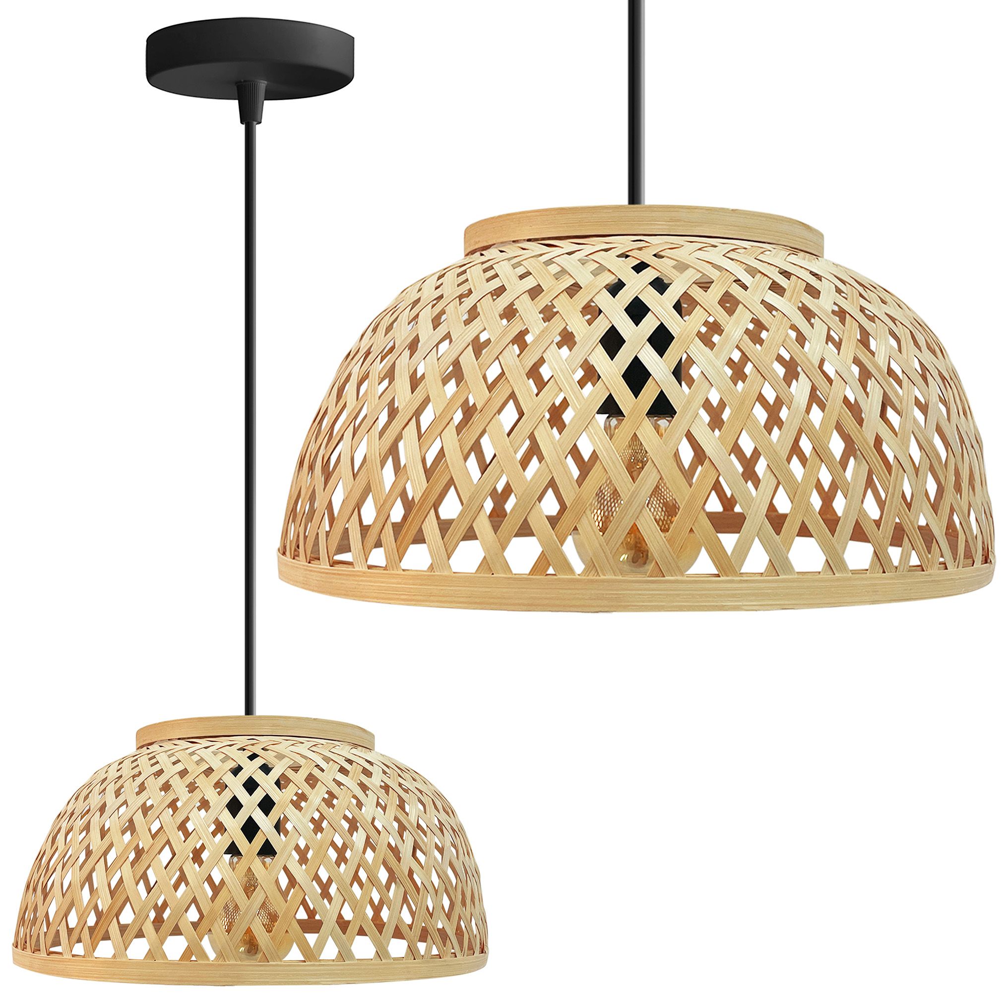 TOOLIGHT hängande taklampa APP1628-1CP Brun 16x30x16cm